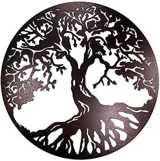 Antique copper Tree of Life garden home office metal steel wall art sculpture (70cm (~27.5"))