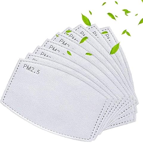 NBDIB 100PCS Adult Activated Carbon Filter Insert Replaceable Anti Haze Face Filter Paper Cover