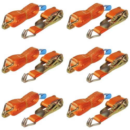 Safeset SG-27 25 mm 1 İnç Spanzet 4 Mt 400-800 KG Kaldırma 6 mm Çift J Kanca 1.1 Yük Gerdirme Halatı