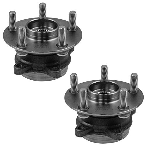 Image of TRQ Front Left and Right Wheel Bearing and Hub Assembly Set 2 Piece Compatible with 2010-2015 Toyota Prius 2012-2015 Prius Plug-in 2011-2017 Lexus CT200h