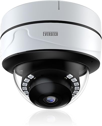 EVERSECU 1080P Ik10 Cámara de seguridad con domo de metal analógico HD a prueba de vandalismo con LED infrarrojos, 2MP (HD-TVIAHDCVIAnalógico) 4 en