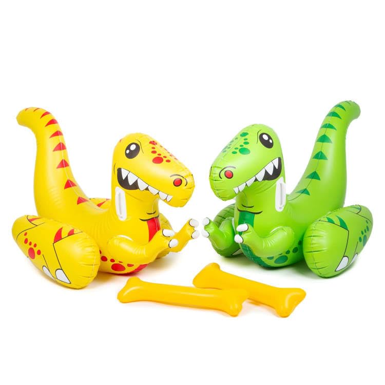 BargainsMania Spllish & Splash Inflatable Dino Battle - Battle With Friends In The Ultimate Game Of Inflatable Dino Combat - Once Inflated.