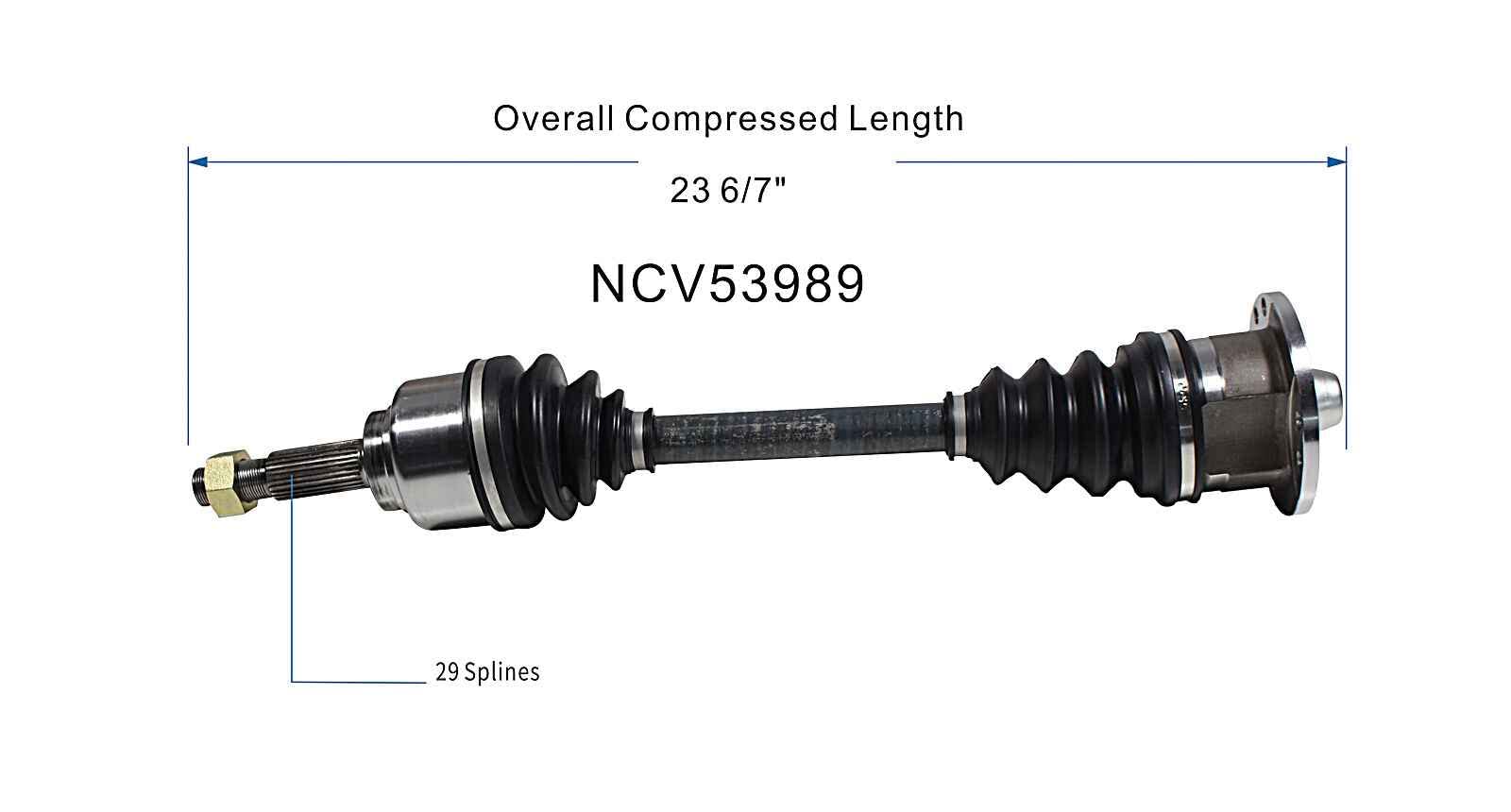 Amazon.com: GSP NCV53989 CV Axle Shaft Assembly - Left Rear