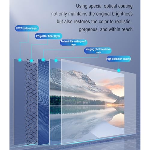 Pantalla manual proyector 60" 16:9 blanca miniatura 5