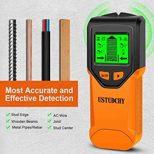 Stud Finder - 5 In 1 Electronic Stud Finder Wall Scanner, Stud Sensor With Digital Lcd Display & Smart Chip, Beam Finders Wall Detector For Wood Ac Wire Metal Studs Joist Pipe #TOP5