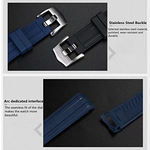 Correas para reloj Omega Seamaster Planet Ocean de goma flexible 3