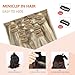 UGOTRAYS Clip in Hair Extensions Real Human Hair - 22 inch 70g Ash Blonde Mixed Bleach Blonde Straight 7pcs Double Weft - 100% Remy Human Hair Extensions #18p613 22inches