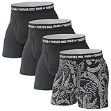 Pair of Thieves Men Every Day Kit Boxer Briefs | Underwear for Men | 4 Pack | Soft, Tagless, Cotton Spandex Blend | Moisture Wicking for the Gym, Work and Daily Comfort | Everyday Boxer Briefs