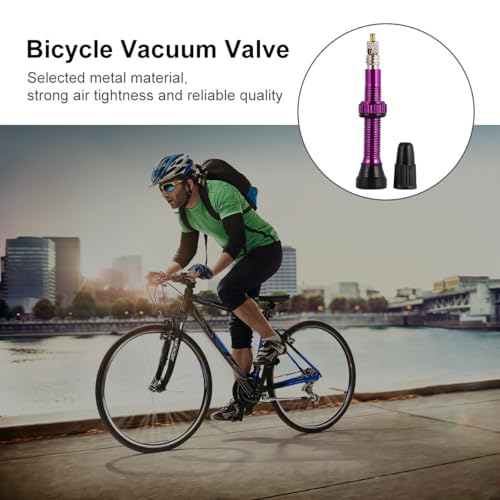 Tapa de válvula para bicicleta FUOYLOO 40mm miniatura 3
