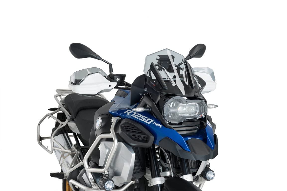 Puig 6487H Cúpula Sport compacta y aerodinámica en acrílico de alto impacto con perfil redondeado y diseño deportivo que mejora protección y visibilidad, Ahumado
