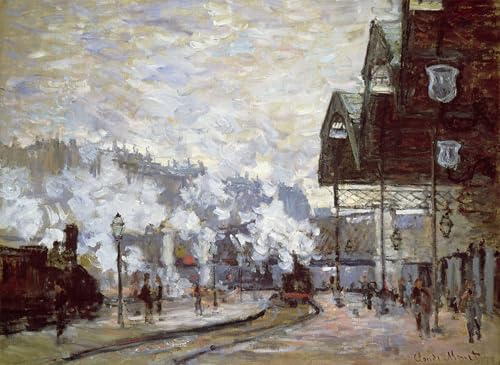 Image Sur Toile Gare Saint Lazare Claude Monet affiche impression décoration murale 60x90
