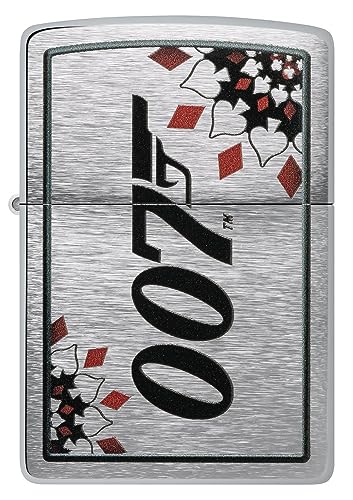 Encendedor Zippo James Bond Brushed Chrome Pocket miniatura 2