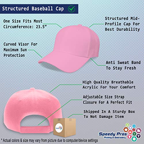 Custom Baseball Cap Nubian Goat A Embroidery Farm And Domesticated Animals Acrylic Dad Hats For Men & Women Soft Pink Design Only #TOP1