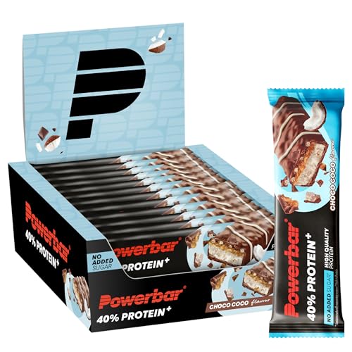 Powerbar - 40% Protein+Crisp - Choco Coco - 12x40g - High Protein Riegel - zuckerarm