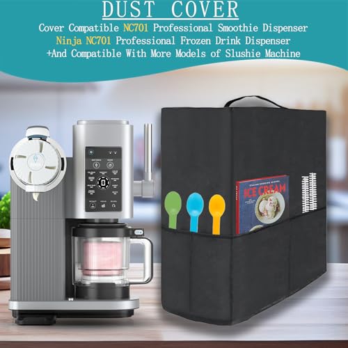 Image of creami swirl cover for Ninja NC701,Heat-Resistant 600D Nylon Cover Compatible with Ninja NC701 Series Creami Maker Machine Accessories