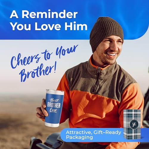 Brother's Best Ever Personalized Stainless Steel Vacuum Insulated Travel Mug - Happy Birthday Cup - Big Brother Tumbler - Image 3