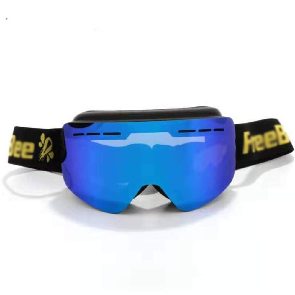 Occhiali da Sci Doublelayer SAndproOf Protezione degli Occhi Antivento Antiappannamento Occhiali da Sci Arrampicata per Adulti Sci Grandi Occhiali da Sci sferici Senza Montatura