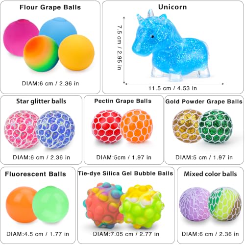 Image of 20Pack Stress Balls, Squishy Balls, Squeeze Balls for Adults