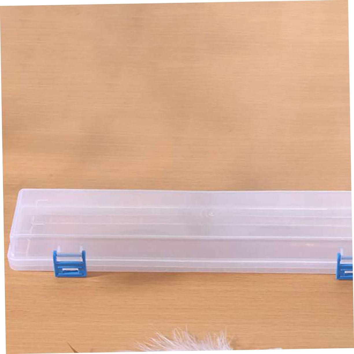 4Pcs Clear Painting Storage Box Durable Handheld Tool Organizer for Art Supplies for Home School Office Use Buckle Design for Safe Storage
