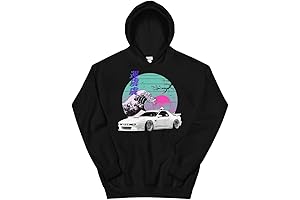RX7 Japanese Vaporwave 80s 90s Aesthetic JDM Tuning Car Drift Racing Unisex Hoodie