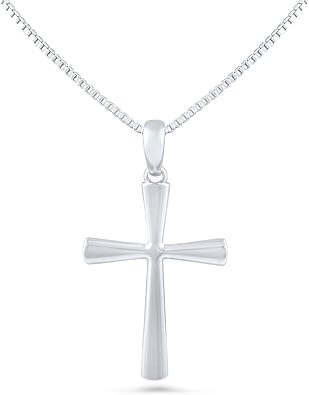 Sterling Silver Traditional Cross Necklace