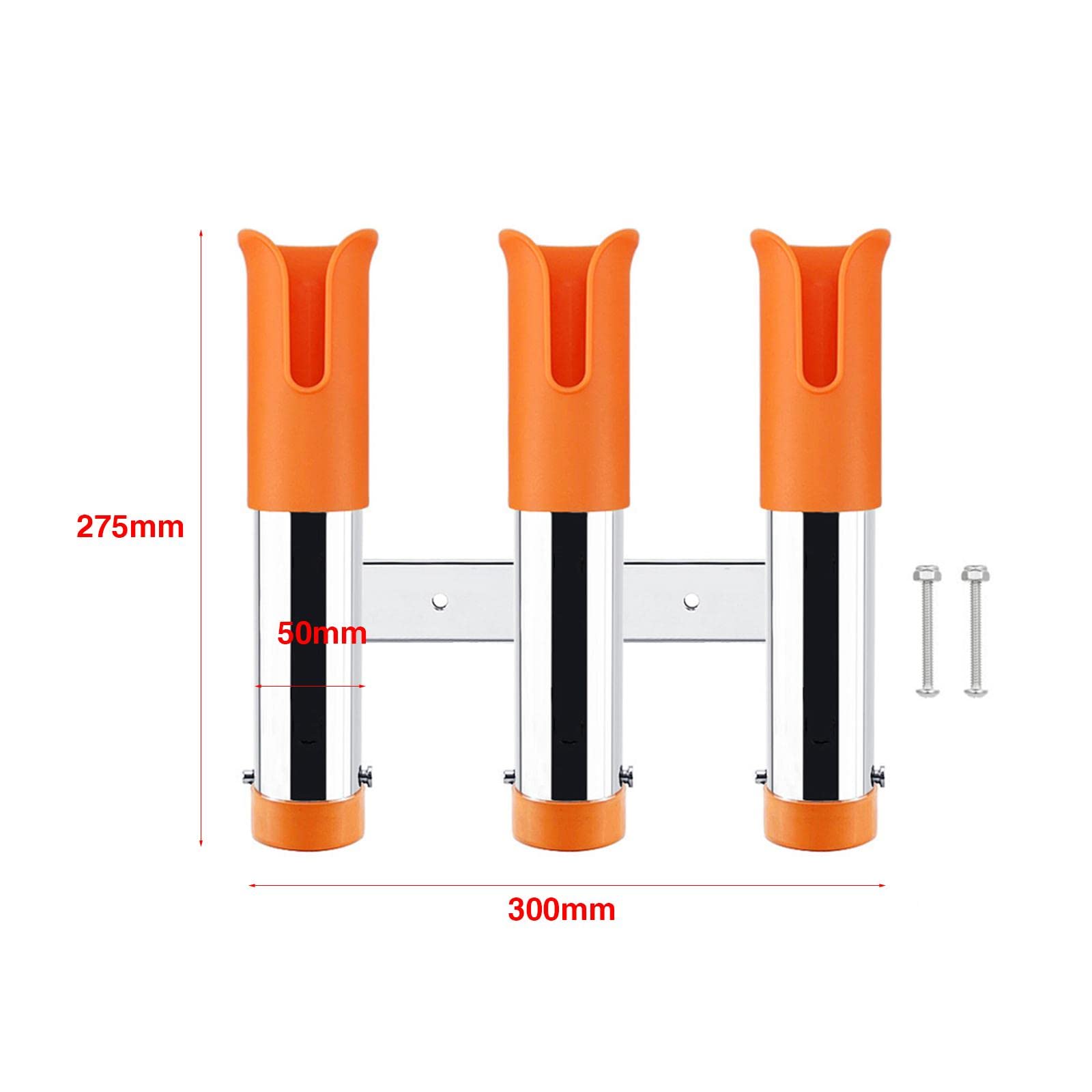 Porta Canne da Pesca a 3 Tubi, Poggia Canne, Attrezzo da Pesca, Regalo per papà, Leggero, per Camera, Garage, Yacht, Auto, Barca.