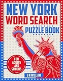 New York Word Search Puzzle Book in Large Print for Adults and Seniors