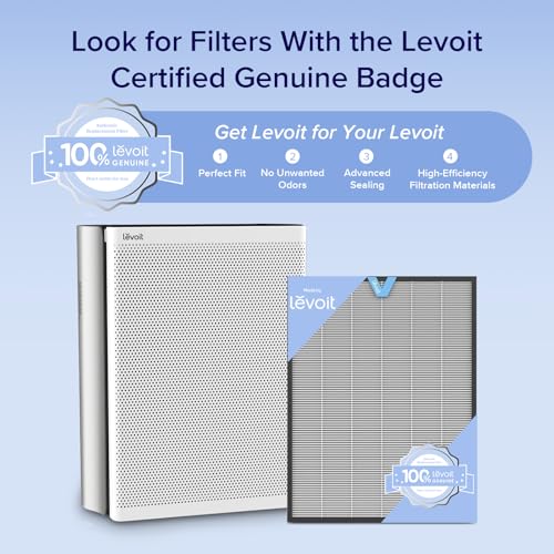 Image of Levoit EverestAir-P Air Purifier Genuine Replacement Filter,1.5 inch x 2 inch x 0.2 inch (Pack of 6)