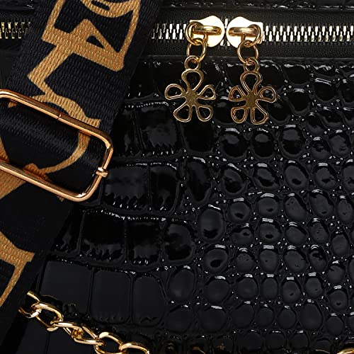 Image of Haute Sauce Textured Zip Lock Hand Bag with Chain Strap (AZ HSHB1050)