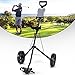 DORTALA Golf Cart, 2 Wheel Foldable Golf Trolley Push Pull Cart with Scoreboard, Multifunctional and Convenient Golf Cart Quickly Opened and Closed
