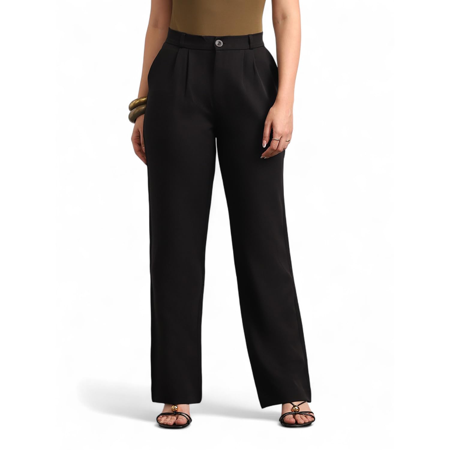 Urbano Fashion Women's Loose Baggy Fit Solid Korean Pants Stretcha