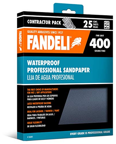 Fandeli waterproof 400 grit sandpaper sheets