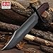 United Cutlery Honshu Historic Forge Pioneer Bowie Knife | 1075 Carbon Steel Blade | Blued Finish | Heartwood Handle | Full Tang | 17 3/4