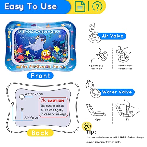 Infinno Tummy Time Mat Sensory Water Mat For Babies, Baby Toys For 3 6 9 12 Months Boys And Girls, Great Gift Idea Of Baby Stuffs #TOP6