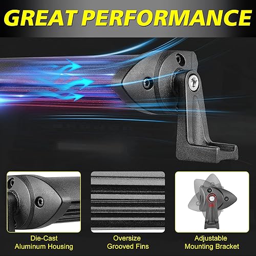 Image of 7 Inch LED Light Bars 36W Spot Slim Single Row Light Bar Pods | Off Road Driving Light Pods Work Lights LED Backup Lights Fog Lights 2Pcs for Trucks Pickup Motorcycle SUV UTV ATV Dirt Bike