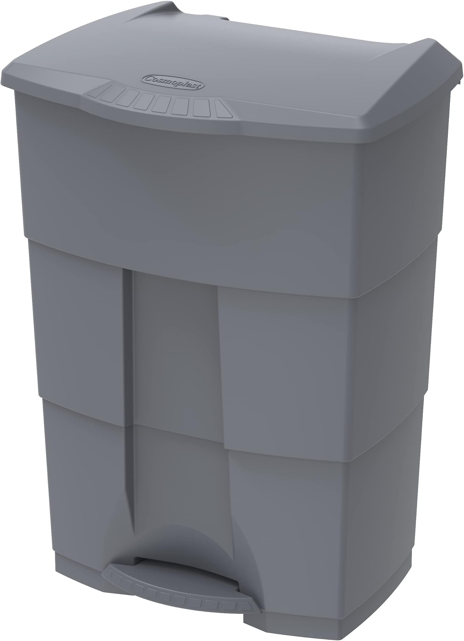 Cosmoplast 70L Step on Waste Bin with Pedal, Dark Grey