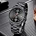 Imagen de GOLDEN HOUR Reloj de Cuarzo para Hombre de Negocios de Moda con cronógrafo Impermeable de Acero Inoxidable para Hombre