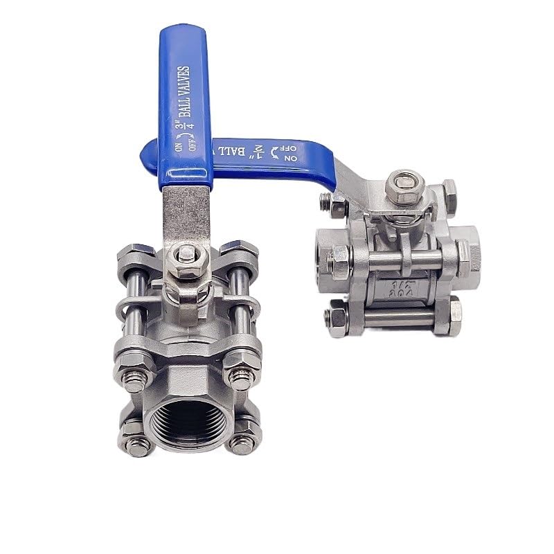 Vanne à bille en acier inoxydable 304 femelle 1/2 DN15 pour tuyauterie
