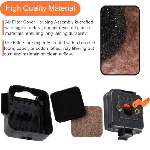 ZAMDOE Air Filter Cover Housing Kit fits for STIHL HS80 FS80 FS85 BG75 FC75 FS75 HT75 FR85T KM85 FH75 HL75 FC85 FR85 KA85R Grass Trimmer with Air Cleaner Base Air Filters Plug Fuel Filter Primer Bulb - Image 4