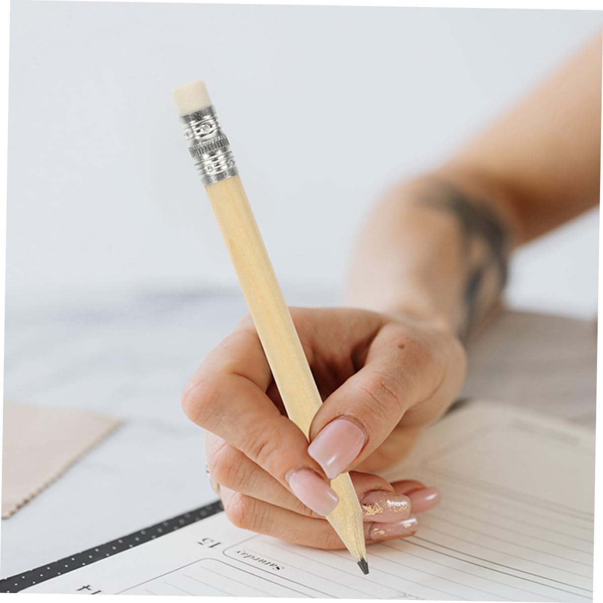 DOITOOL 3 Series Lápices Cortos Borrador Unidades Lápices Borrables Dibujo Escritura Y Manualidades Mini Escolar Y Artístico 100 Piezas X 3