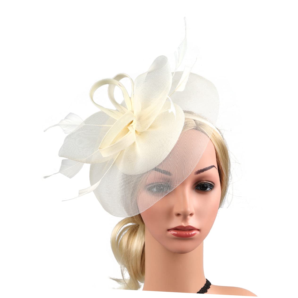 Abaodam 5pezzi Fascinator Elegante Rete per Cerimonie e Feste Cappello da Tea Party per Donne Accessorio per Matrimonio e Banchetto Design Leggero e Confortevole