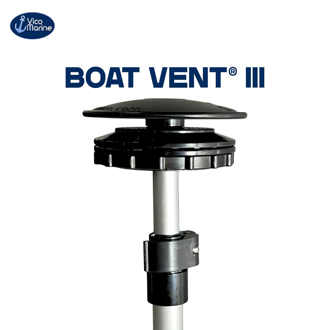 Vico Marine - Barca Vent 3 - Nero - 12,1 cm L x 12,1 cm P x 5,1 cm - Installazione facile e veloce