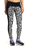 adidas Performance Women's Geo Web Print Performer Mid-Rise Long Tights, Multicolor, Large