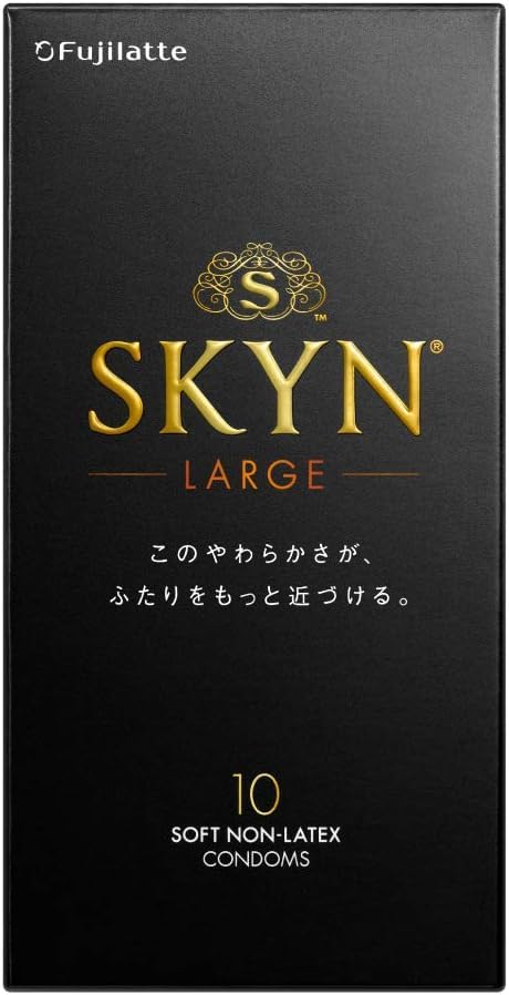 SKYN 不二ラテックス コンドーム ラージサイズ Lサイズ 10個入 スキン 柔らか素材 自然な使用感 まとめ買い (10箱セット) - 画像4