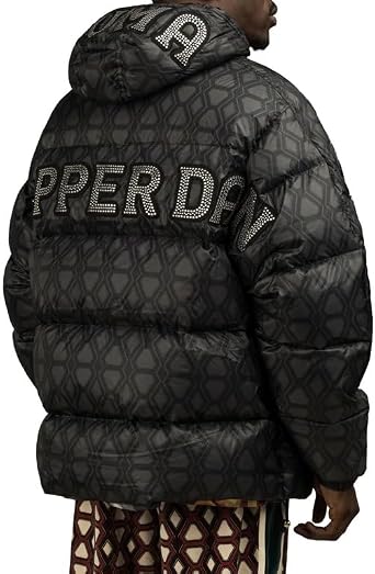 Puma X Dapper Dan Men's Reversible Bomber Jacket, Black, Large