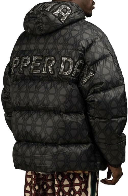Puma X Dapper Dan Men's Reversible Bomber Jacket, Black, Large