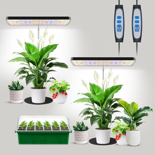Aumtrly Grow Light, Full Spectrum Desktop Plant Lights for Indoor