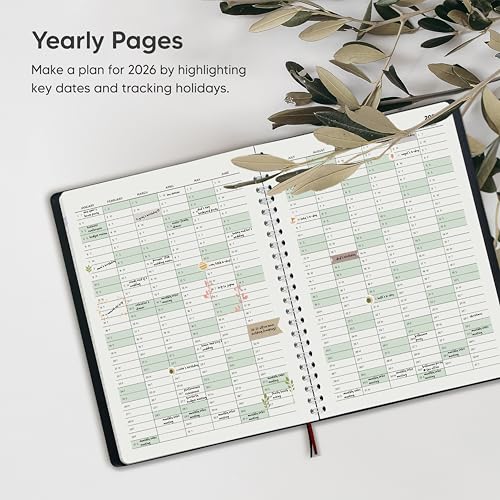 2026 Diary by Smart Panda – A5 Week to View Dated Planner – Simple Design Inspires Productivity – Softcover Appointment Book, 30 Minute Intervals – Annual Calendar, November 2025 - December 2026 - Image 4