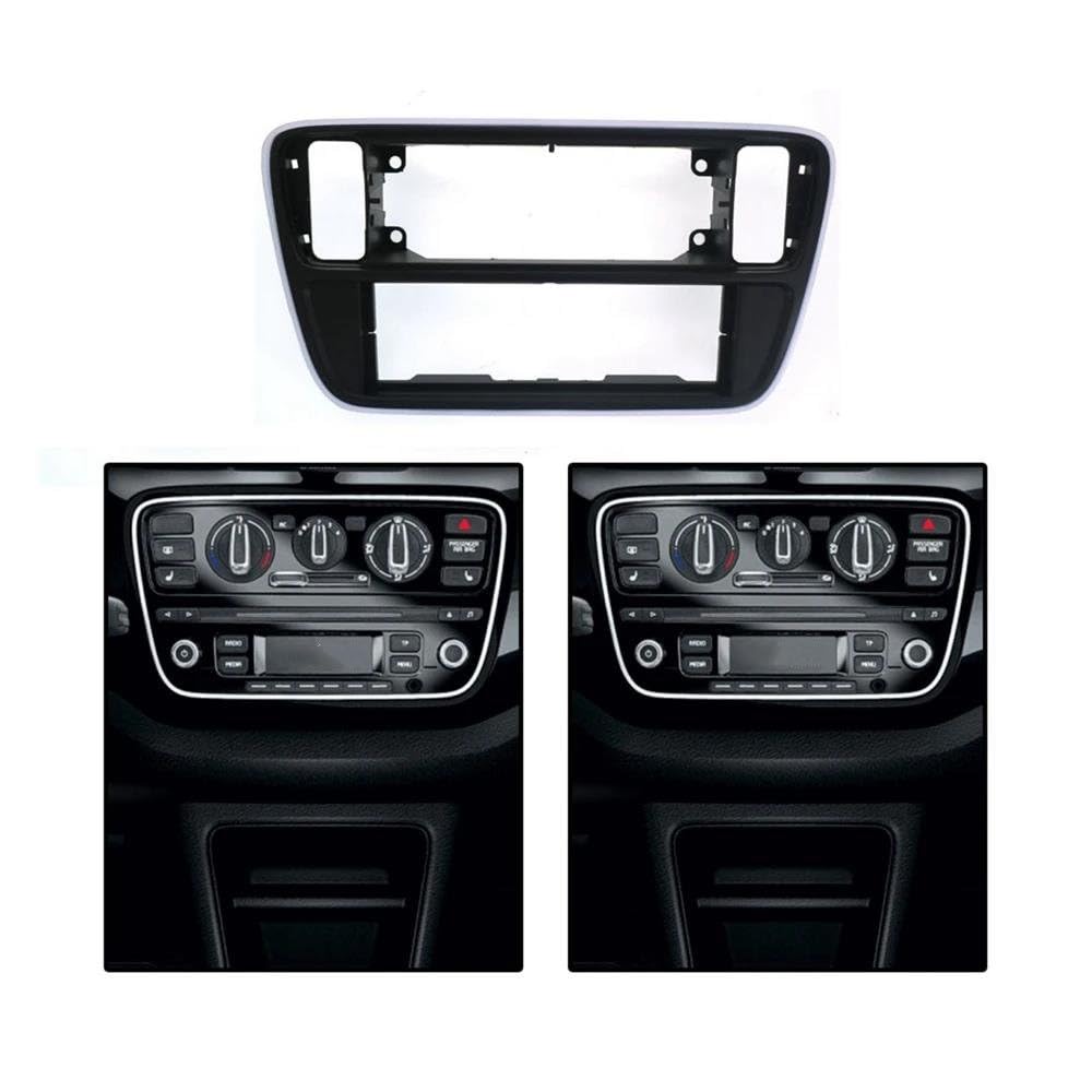 Kit De Instalación Panel Biselado Radio De Coche 1 DIN Marco De DVD Panel De Salpicadero para Seat para MII 2012+ MENSUNUBNM