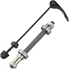 2 Pack Bicycle Wheel Hub Set Front and Rear with Quick Release Axle and 2 Bearings Steel Black for Road Mountain Bike Cycling Repair(Rear)